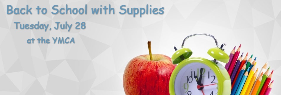 Back to School with Supplies Banner